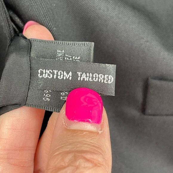 Lafayette 148 Virgin Wool Wrap Front Blazer Black Women Size 10 - Picture 6 of 6